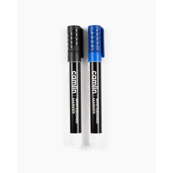 Camlin Whiteboard Marker - Pack Of 2 Assorted Colors (Black, Blue)- XUG1025