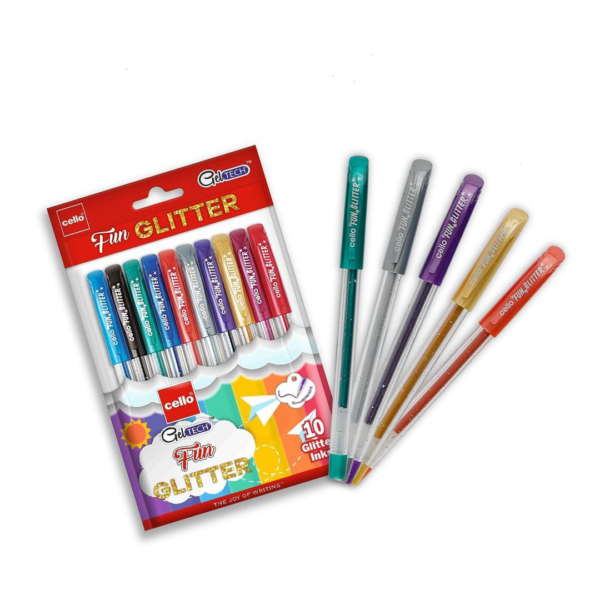 Cello Geltech Fun Glitter Assorted- XUG1030