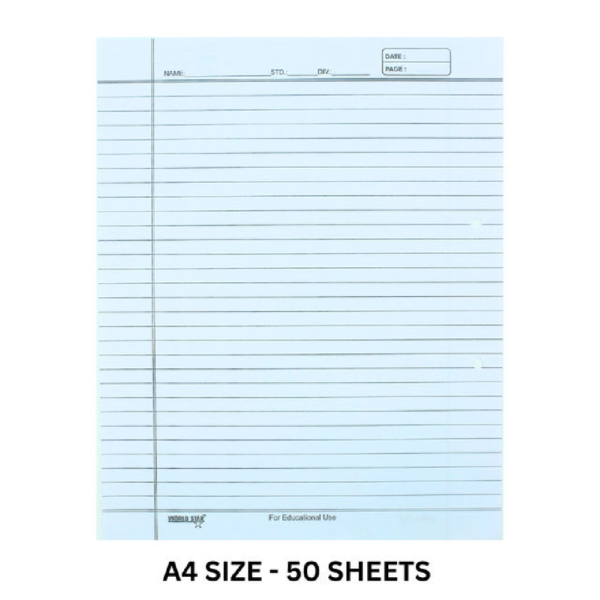 Ruled Sheets - High-Quality Paper | White- BSX1028