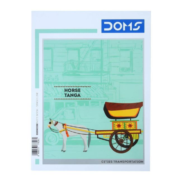 Doms Single Line (Cities Transportation Design) Note Book - (24 cm x 18 cm)- MXP1006