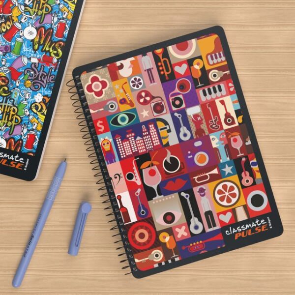 Classmate Single Line Spiral Notebook (297 x 210mm, Assorted Design)- MXP1009 - Image 4