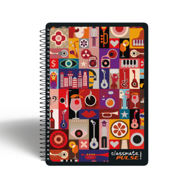 Classmate Single Line Spiral Notebook (297 x 210mm, Assorted Design)- MXP1009