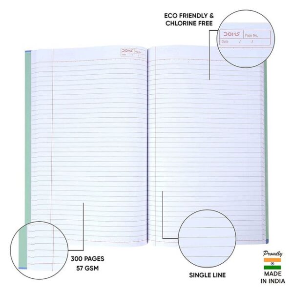 Doms Single Line (Grafiti Series) Note Book - 300 Pages- MXP1015 - Image 2