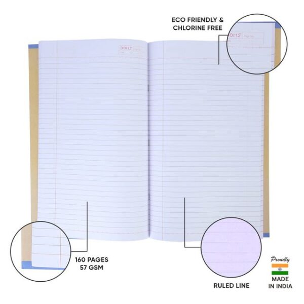 Doms Unruled (Sundial Series)Note Book - 160 Pages- MXP1017 - Image 2