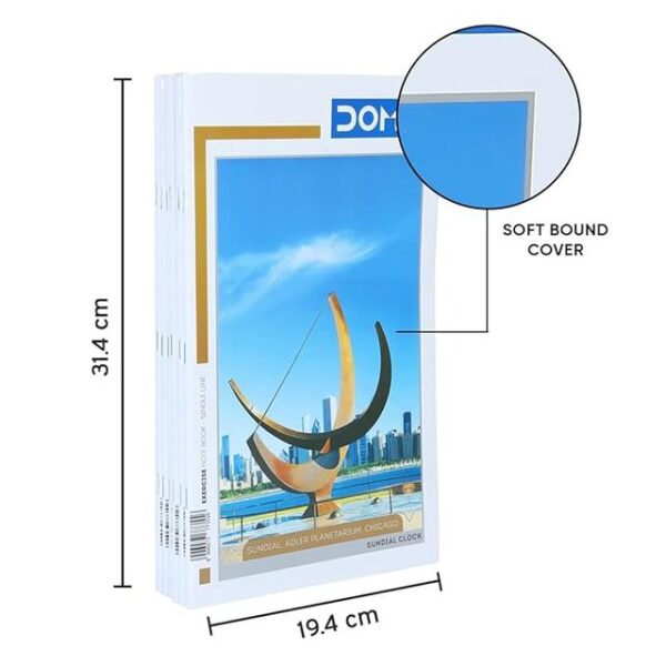 Doms Unruled (Sundial Series)Note Book - 160 Pages- MXP1017 - Image 5