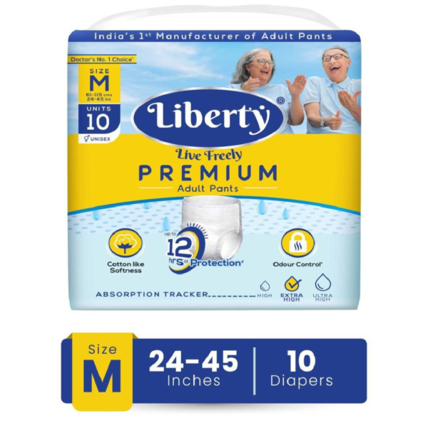 Liberty Premium Adult Diaper (Pants, M, 24-45 inches)- HYA1006