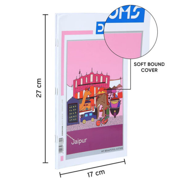 Doms Single Line (City Life Series) Note Book - Assorted 172 Pages- MXP1029 - Image 3