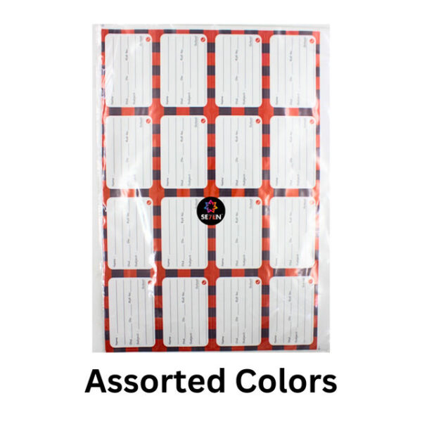 School Notebook Name Stickers- MXP1033 - Image 2
