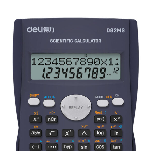 Deli Wd82Ms 12 - Digital Scientific Calculator (Navy 1 Pc)- JMZ1005 - Image 3