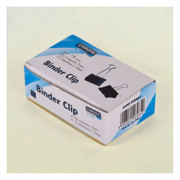 Chrome 51Mm Black Binder Clip- JMZ1009