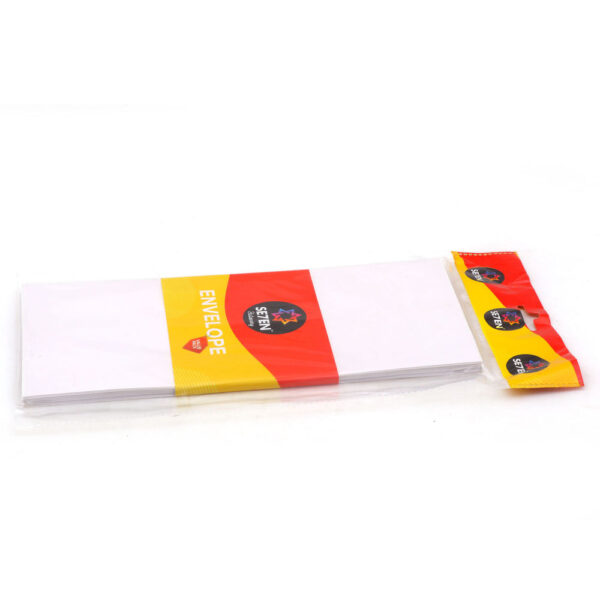 White Letter Size Envelope 9.5 x 4.5 Inch- JMZ1010