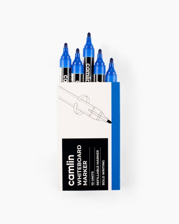 Camlin Whiteboard Marker Blue, Pack Of 10- JMZ1011 - Image 5