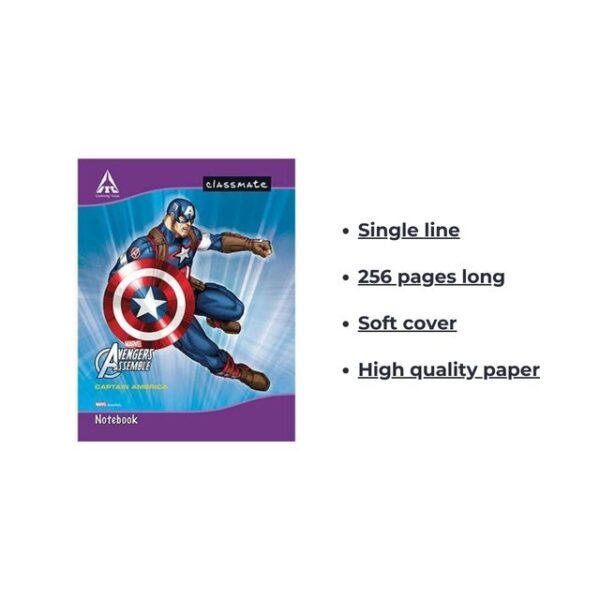 Classmate Longbook Single Line 256 Pages - 27.2 x 16.7 cm- MXP1053 - Image 2