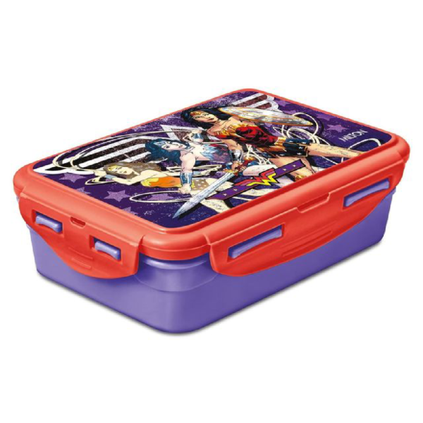 Milton Mini Fun Treat Super Hero Lunch Box (Purple/Brown, Pack Of 1)- BCS1005