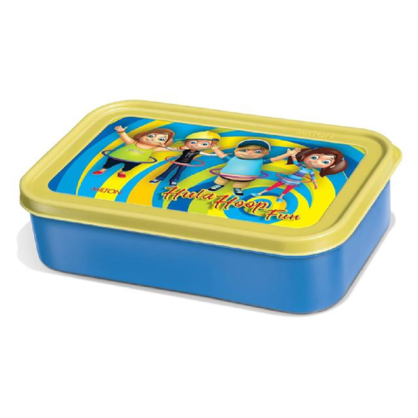 Milton School Time Plastic Lunch Box(Assorted, Pack Of 1) BCS1006