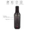 Cello Aqua Sparkle Water Bottle | 100% food grade | Leak proof and Break proof | 1000ml| Black- BCS1013 - Image 3