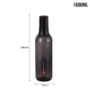 Cello Aqua Sparkle Water Bottle | 100% food grade | Leak proof and Break proof | 1000ml| Black- BCS1013 - Image 2