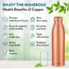 Borosil Pro Copper Water Bottle, 100% Copper, Leak-Proof, For Everyday Use, 950 Ml- BCS1020 - Image 5