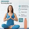 Borosil Pro Copper Water Bottle, 100% Copper, Leak-Proof, For Everyday Use, 950 Ml- BCS1020 - Image 4