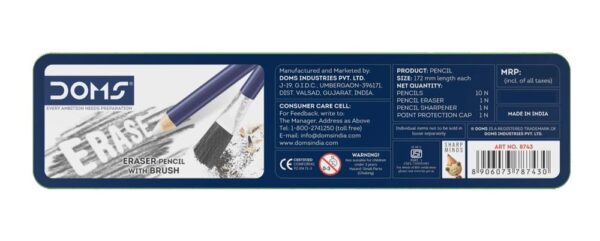 Doms Superio Pencil 10 Pcs Tin Pack- XUG1037 - Image 3