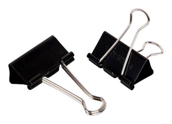 Chrome 41Mm Black Binder Clip- JMZ1033