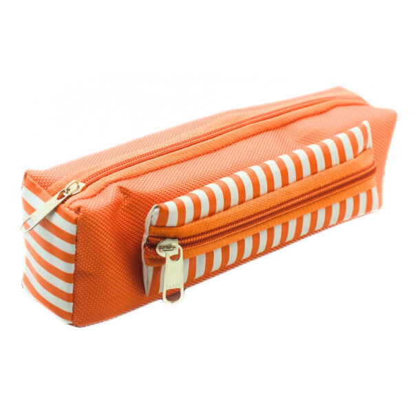 Double Zipper Multi design Stationery/Travel Pouch, Assorted Color- QLZ1024