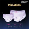 Whisper Super Absorbent Period Panty, L-Xl Panties- QEV1014 - Image 3