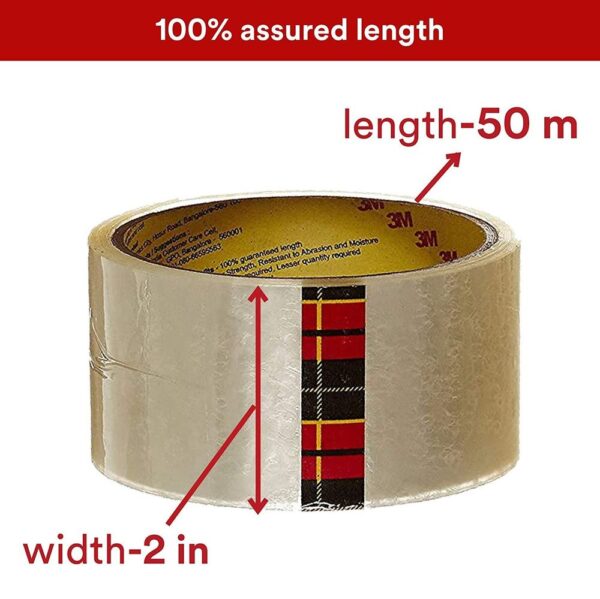 Scotch BOPP Packaging Tape - Polypropylene Transparent Tape | 5 cm x 50 m- PPR1001 - Image 6