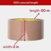 Scotch BOPP Packaging Tape - Polypropylene Tan Tape | 5 cm x 50 m- PPR1003 - Image 4