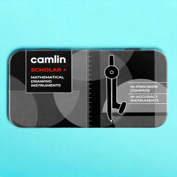 Camlin Scholar Plus Geometry Box - Self-Centering Compass- QLZ1028