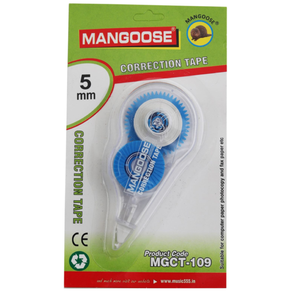 MCGT-109 Correction Tape - Polyvinyl Chloride Multicolor Tape | 12 m x 5 mm- PPR1014