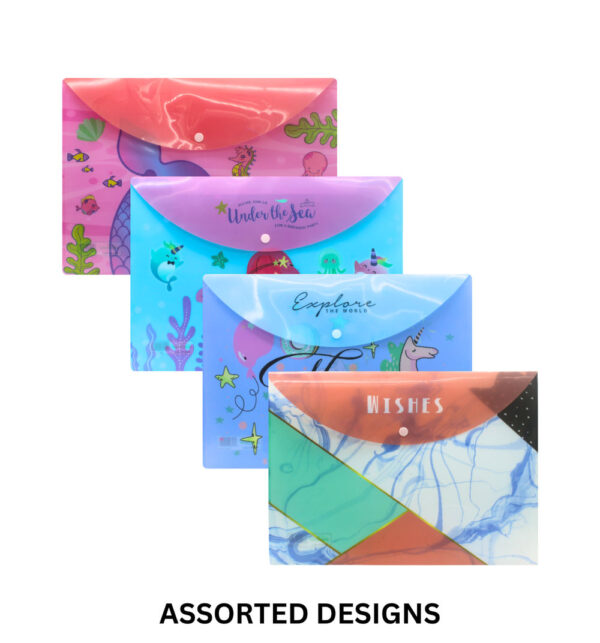 Button Folder - Assorted Color- JMZ1013 - Image 4